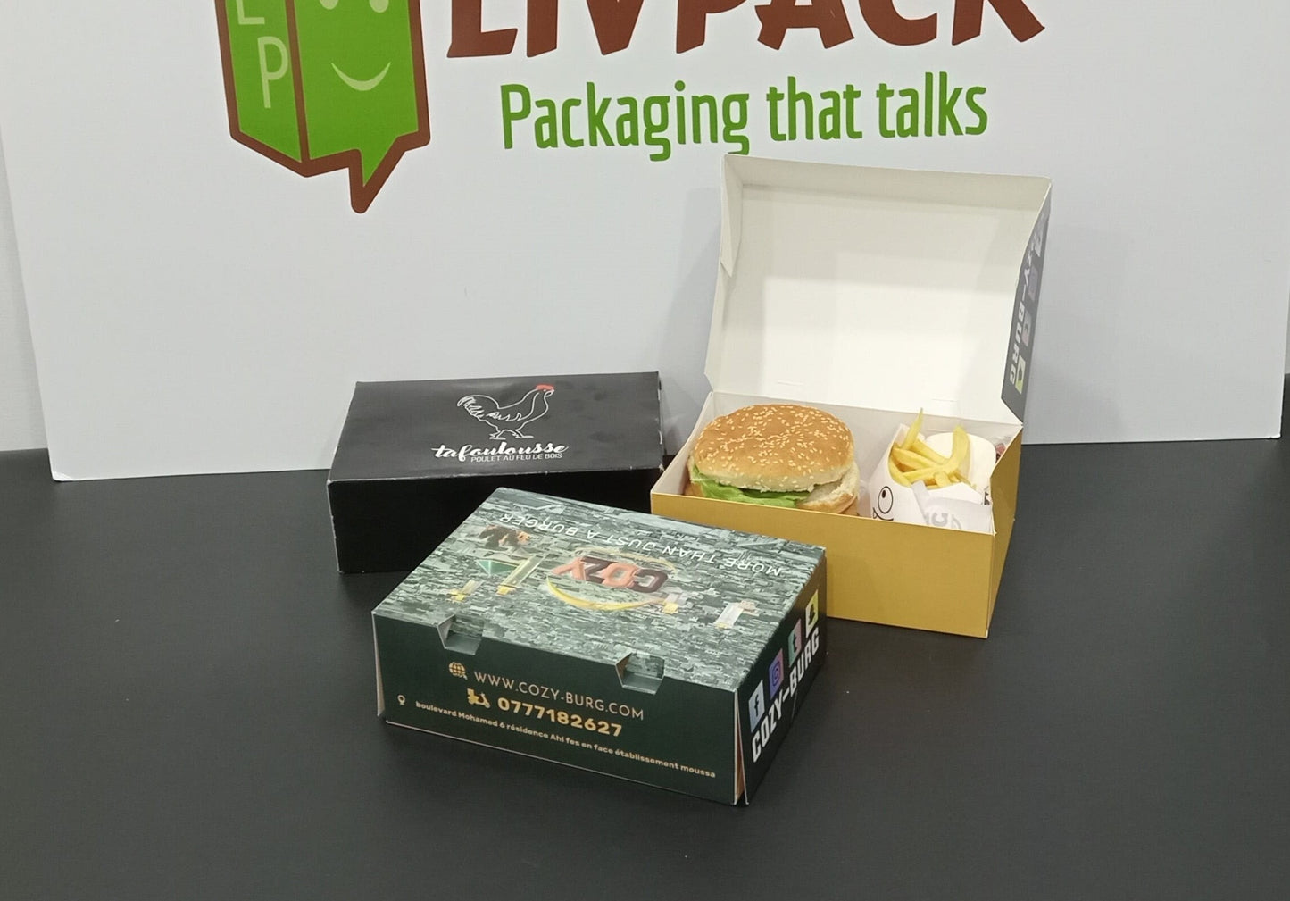 Personalized restaurant MENU box